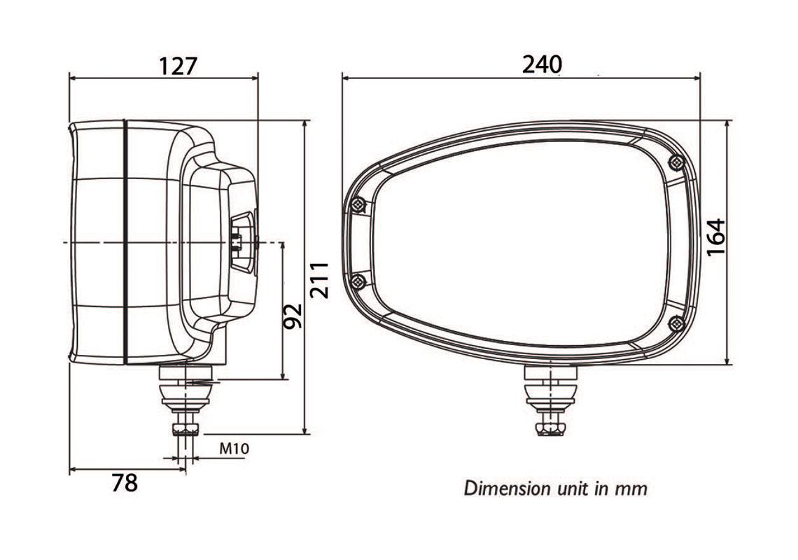 LED Fahrlicht Links ECE 12/24V